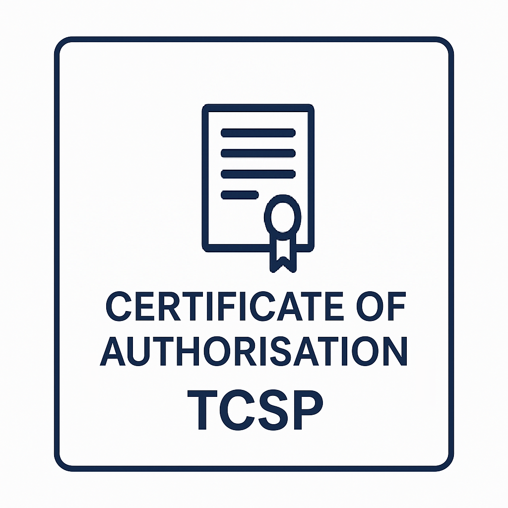 TCSP Certificate